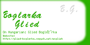 boglarka glied business card